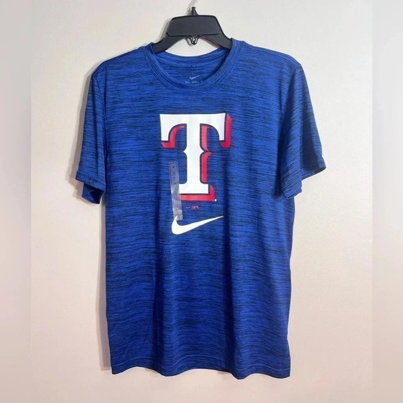 NWT Nike Men’s MLB Texas Rangers Dri-Fit Tee Size S - Picture 1 of 3